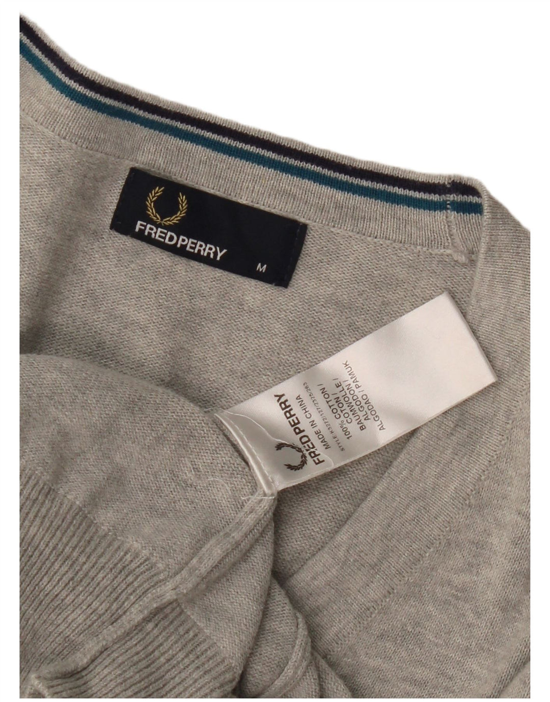 Pulover cardigan pentru bărbați Fred Perry, bumbac, gri mediu