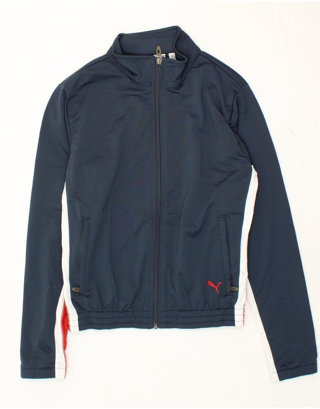 PUMA Womens Tracksuit Top Jacket UK 10 Small Grey Colourblock Polyester Vintage Puma and Second-Hand Puma from Messina Hembry 