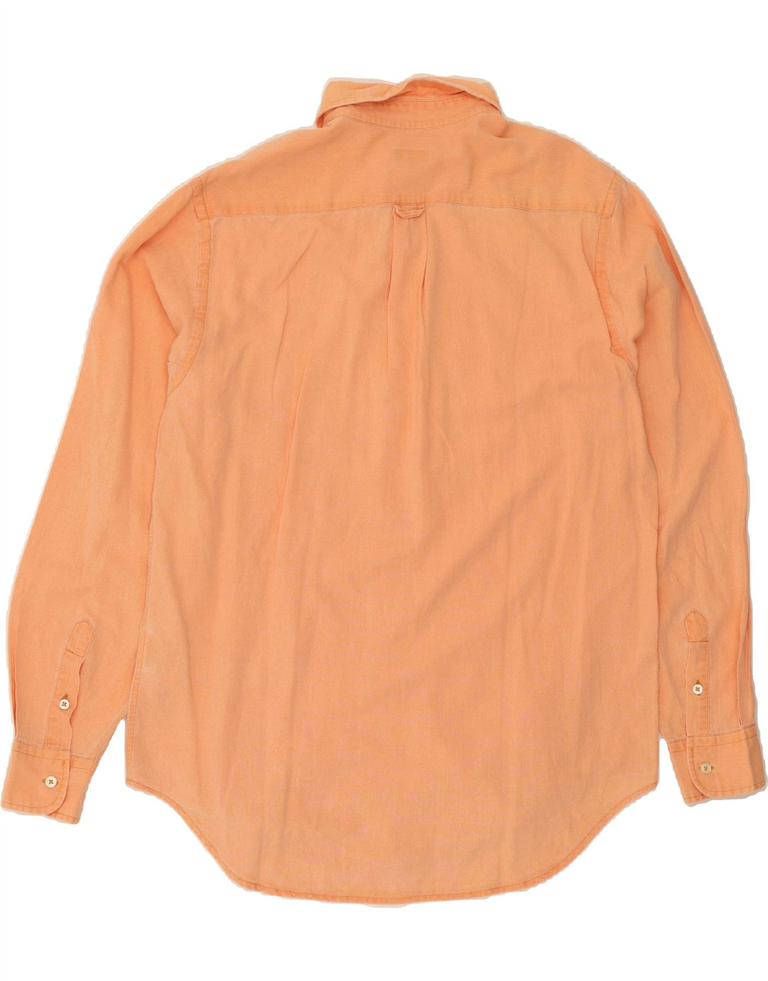 HENRY COTTONS Mens Shirt Size 40 Medium Orange Cotton Vintage Henry Cottons and Second-Hand Henry Cottons from Messina Hembry 