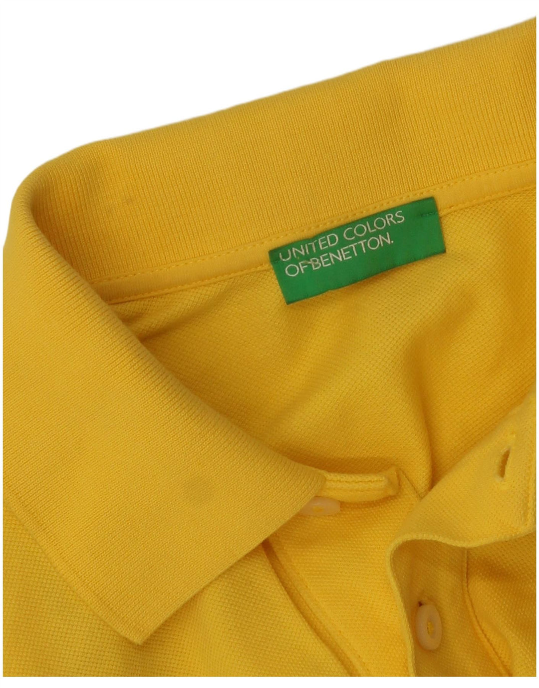 Tricou polo Benetton pentru bărbați, galben mic