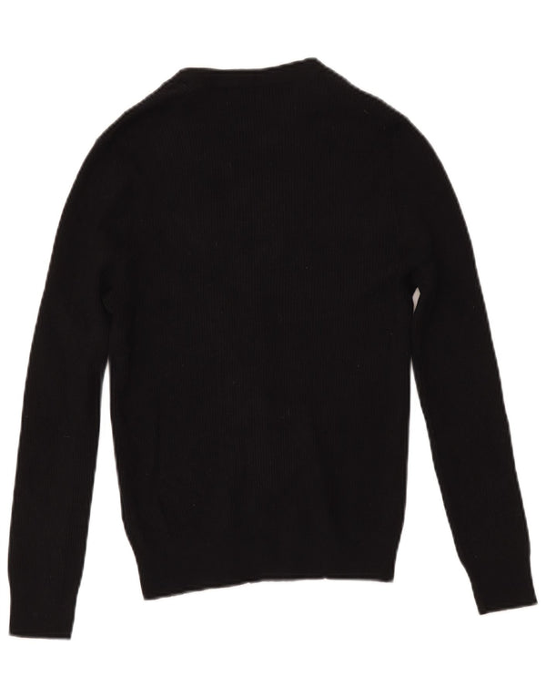 Pulover cardigan pentru femei Marks & Spencer UK 12 Medium Black Viscose