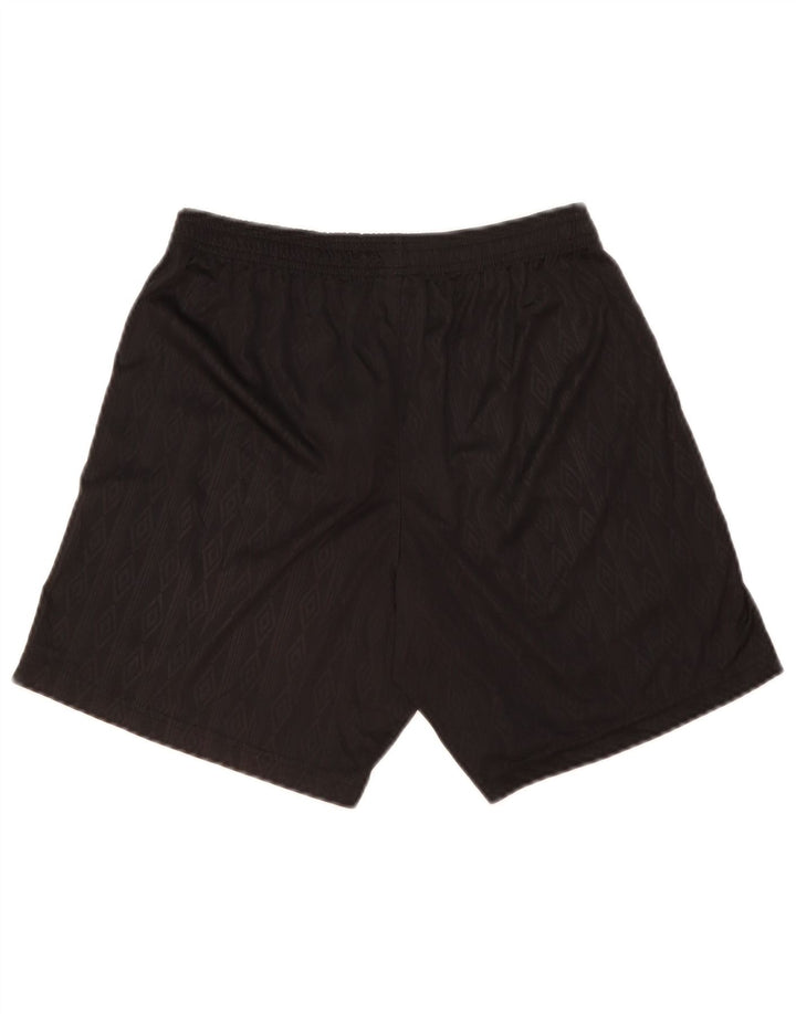 Pantaloni scurti sport Umbro pentru bărbați, mici, negru, poliester Argyle/Diamond