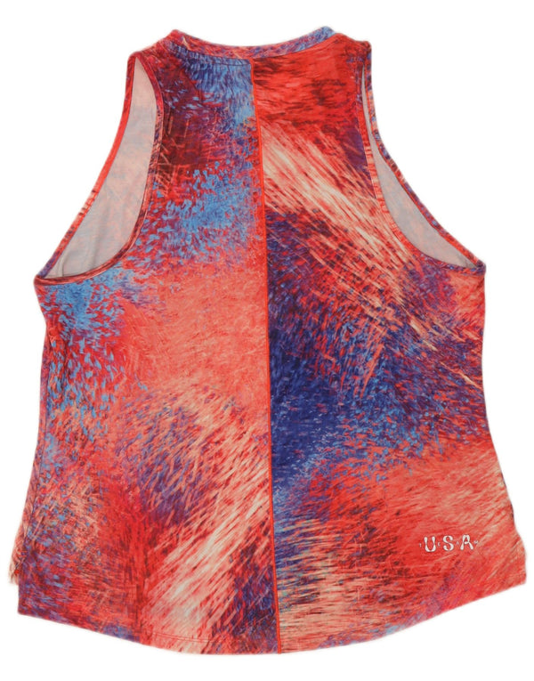 Top cu vestă grafică Nike Dri Fit pentru femei UK 16, mare, multicoloră, colorată