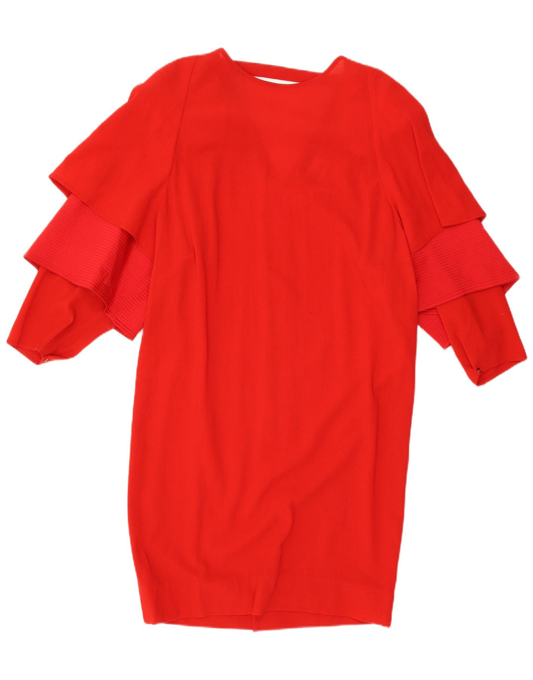 Rochie schimbătoare cu mânecă lungă pentru femei Fendi UK 18 XL Lână roșie