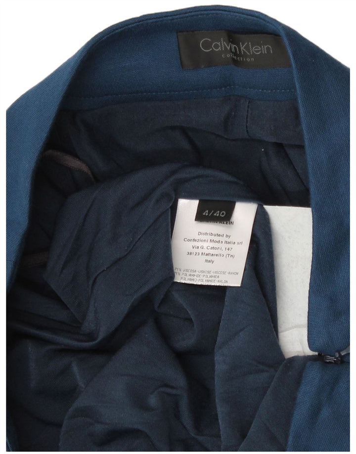 Fusta mini Calvin Klein pentru femei US 4 Small W28 Blue Viscose