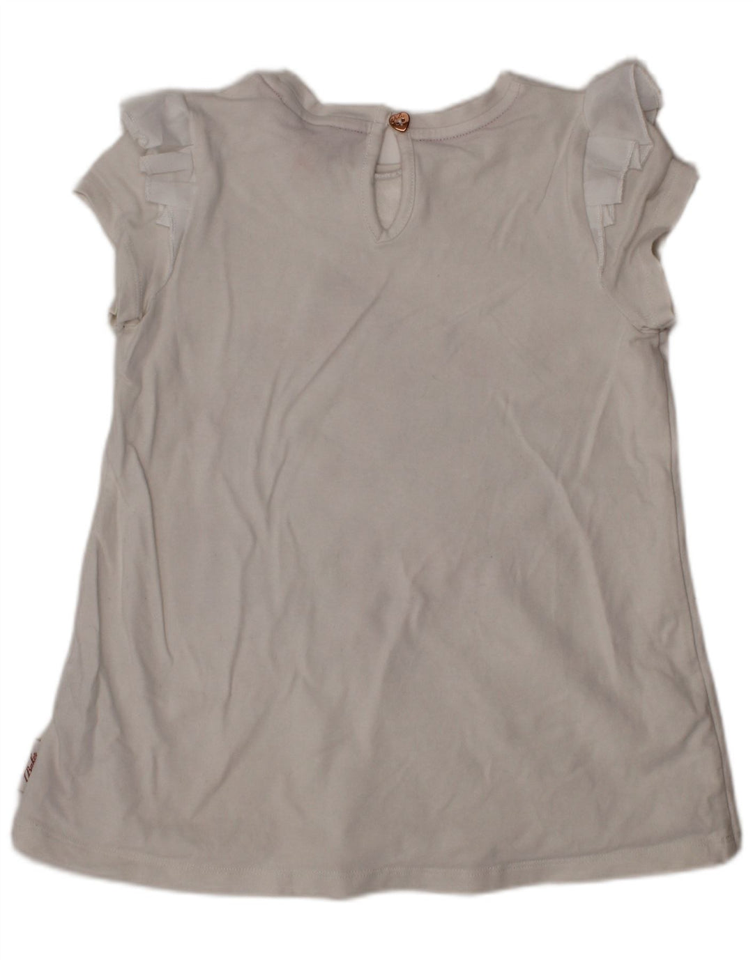 TED BAKER Fete Bluză Grafică Top 6-7 Ani Bumbac Floral Alb