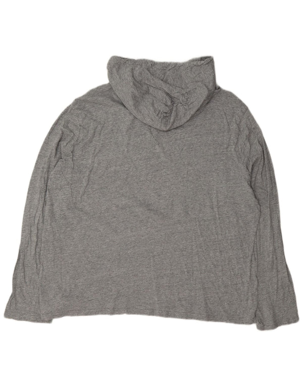 Polo Ralph Lauren pentru bărbați Top cu glugă cu mânecă lungă XL bumbac gri