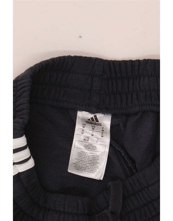 Pantaloni scurți sport pentru bărbați Adidas, bumbac mediu, albastru bleumarin