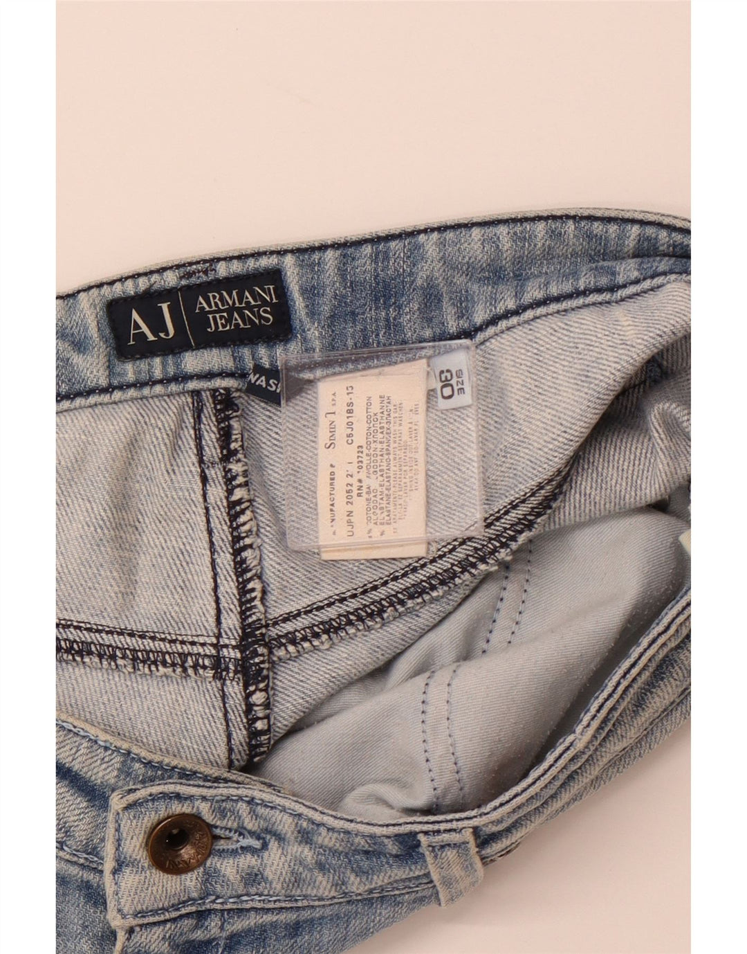 Blugi Bootcut Dama ARMANI W30 L31 Bumbac Albastru