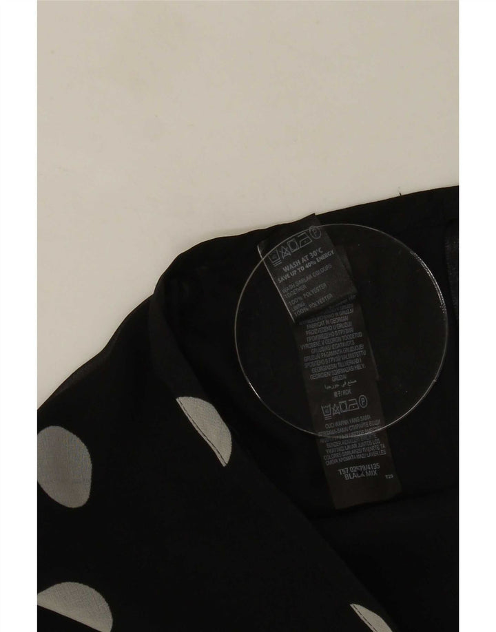 Fustă A-Line pentru femei Marks & Spencer UK 12 Medium W30 Black Polka Dot