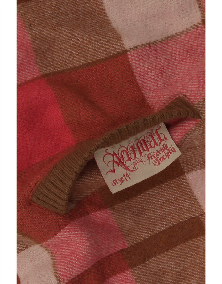 Gilet reversibil pentru femei Animal UK 14 Medium Pink Check