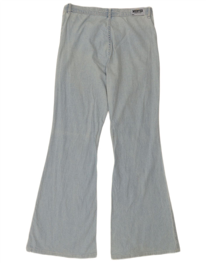 MEISTER Womens 834 Flared Jeans W34 L32 Blue Cotton