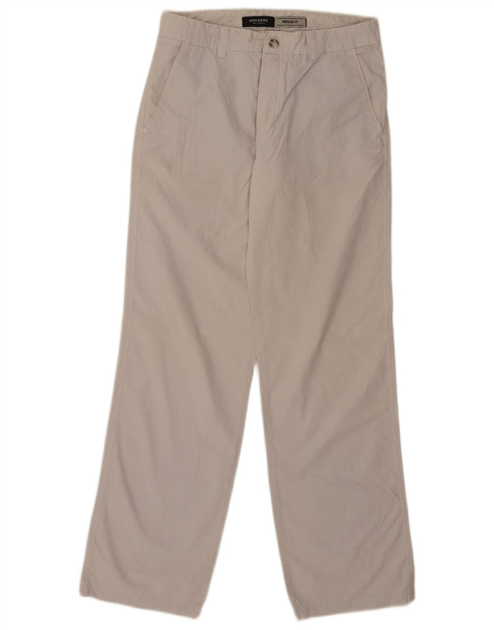 Pantaloni chino Dockers pentru bărbați, cu ajustare normală, L31 L32, bumbac gri
