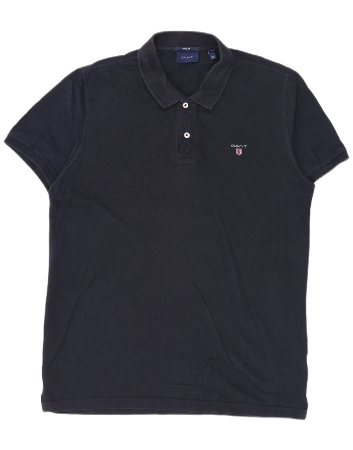 Cămașă polo GANT pentru bărbați, cu formă regulată, mare, albastru bleumarin, bumbac