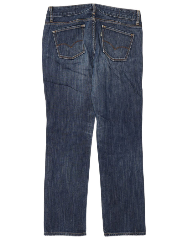Blugi drepti Levi's pentru femei 552 cu talie medie US 6 Medium W28 L30 Bumbac albastru