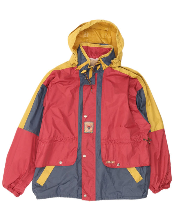 Jachetă de schi cu glugă cu glugă Agu Sport pentru bărbați UK 40, mare, burgundă