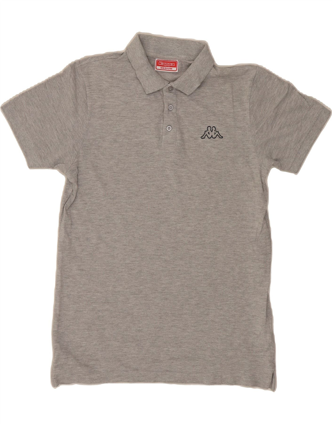 KAPPA Mens Polo Shirt Medium Grey Cotton Vintage Kappa and Second-Hand Kappa from Messina Hembry 