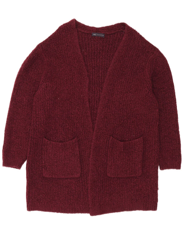 Pulover cardigan deschis supradimensionat pentru femei Marks & Spencer UK 16 Maroon mare