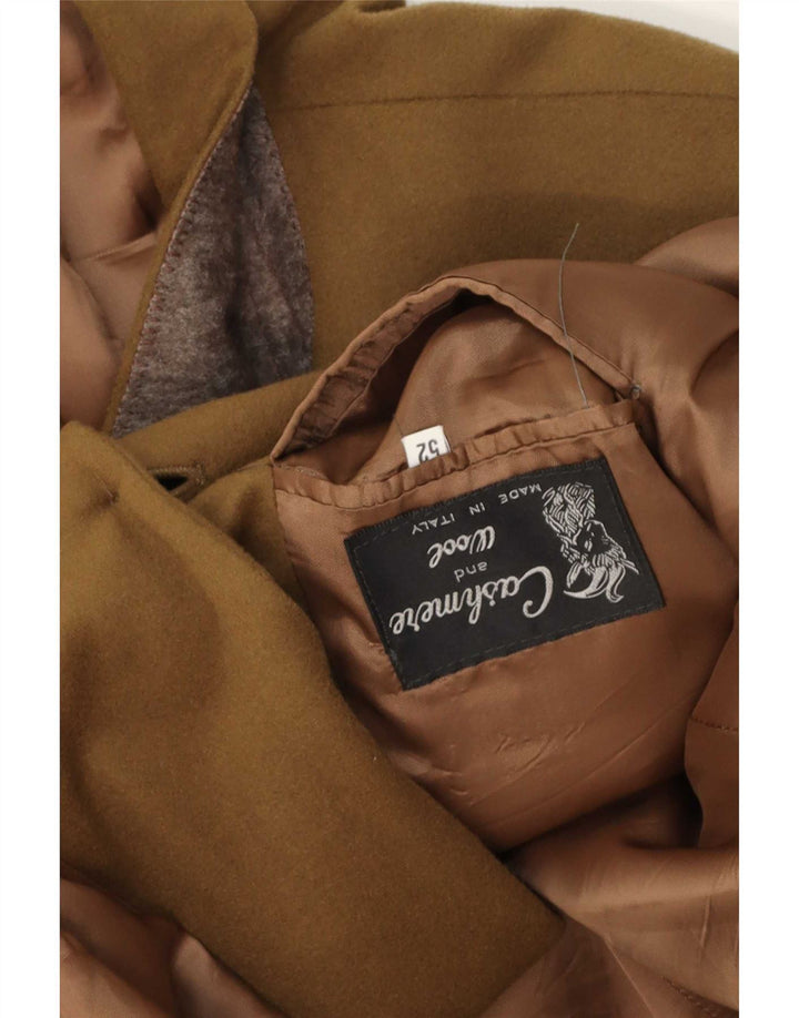 Jachetă vintage pentru bărbați cu 2 nasturi IT 52 XL Kaki Cașmir