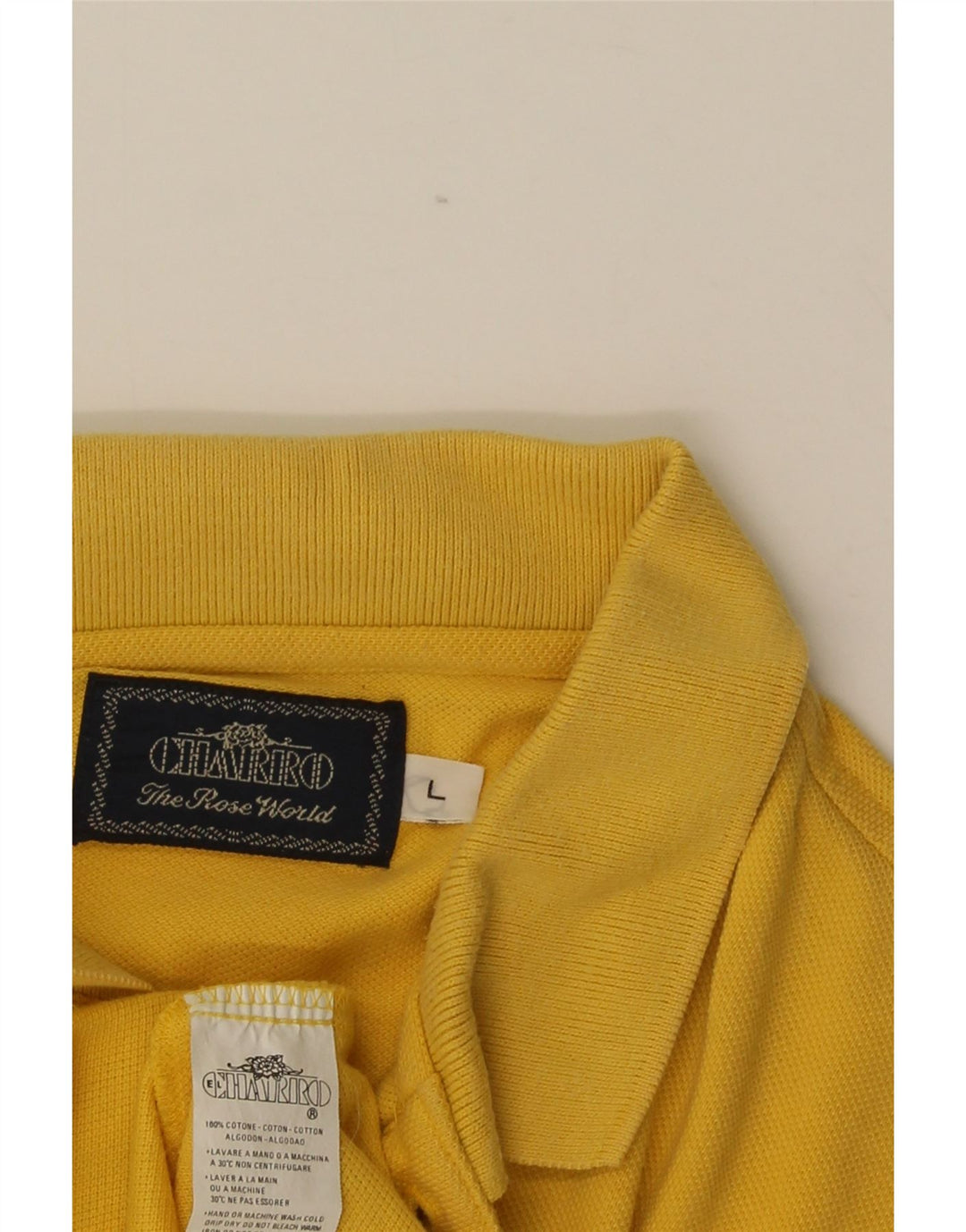 Tricou polo pentru bărbați Charro, mare, galben din bumbac