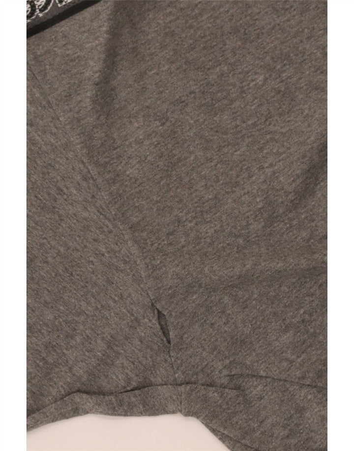 Tricou grafic Asics pentru bărbați Top din bumbac cu pete gri mediu
