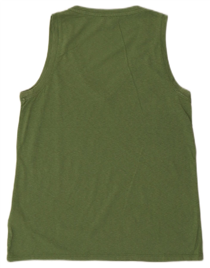 Vest Top pentru femei J. CREW UK 10 Small Green Bumbac
