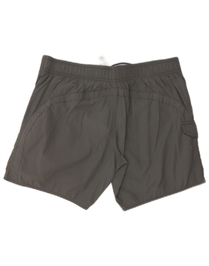 Pantaloni scurți de înot cu grafic pentru bărbați Emporio Armani, poliester mari, gri