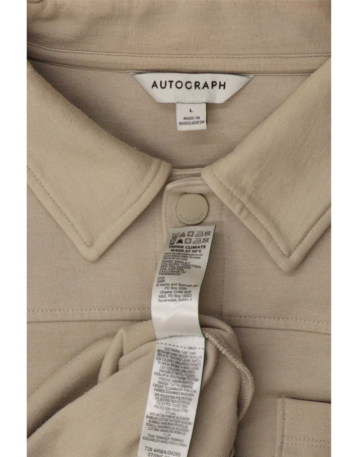 Geacă Bomber pentru bărbați Marks & Spencer Autograph UK 40, mare, bej, poliester