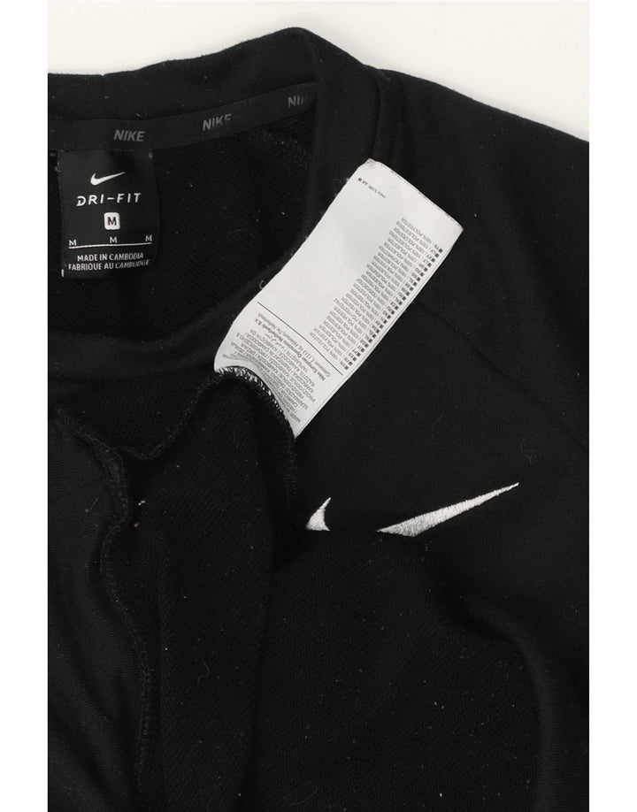 Pulover Nike Dri Fit pentru bărbați, poliester mediu negru