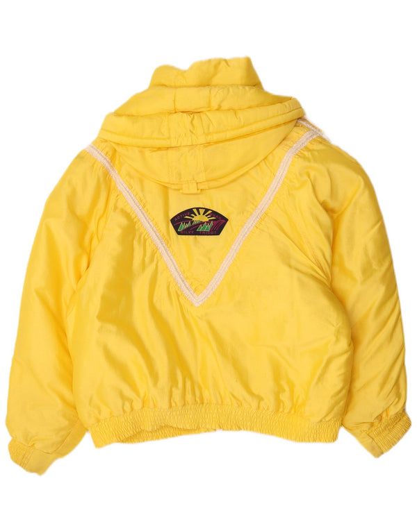 Silvy Womens Graphic Oversized Ski Jacket IT 48 XL Yellow Polyester