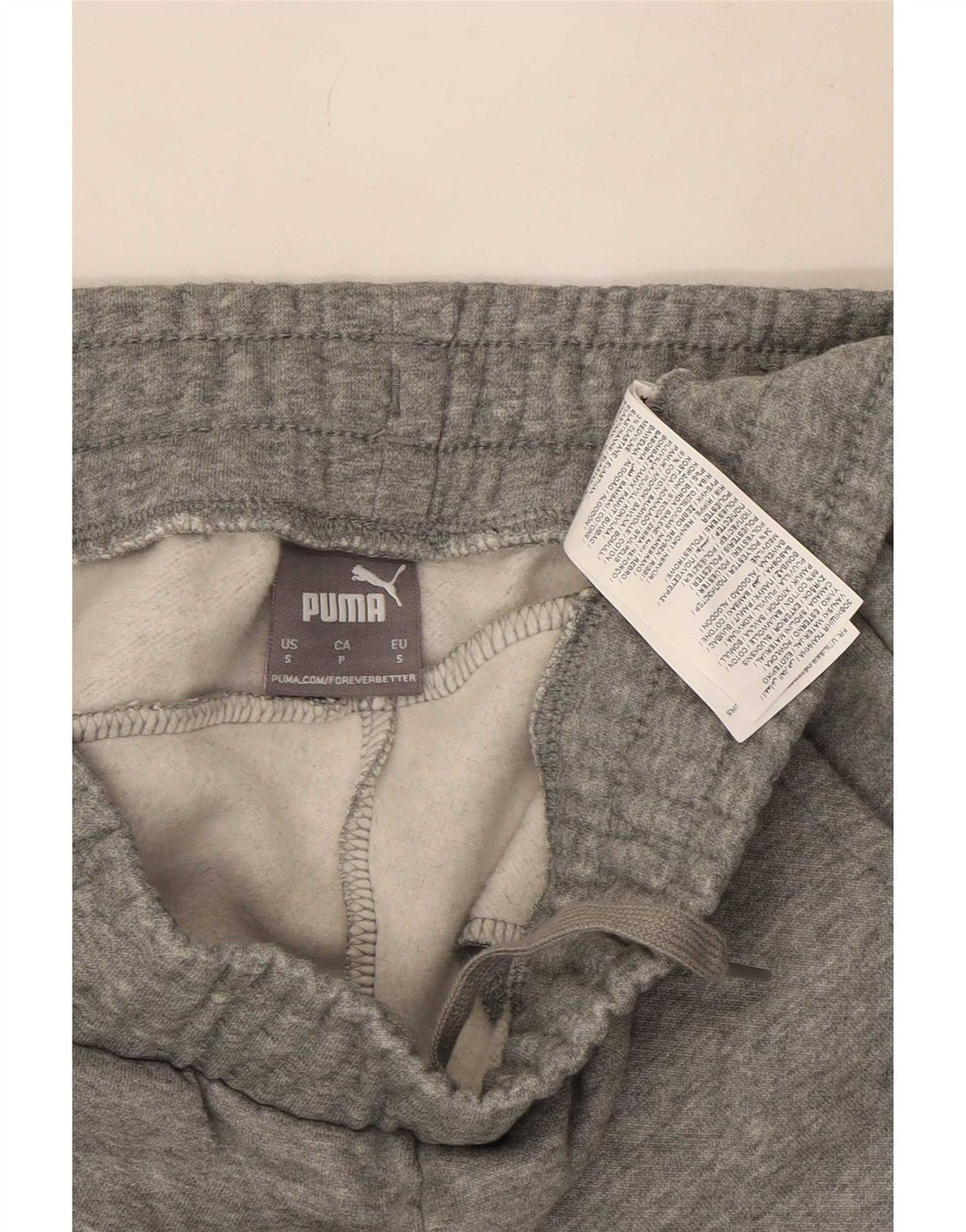Pantaloni de trening Puma pentru bărbați Joggeri mici, gri bumbac
