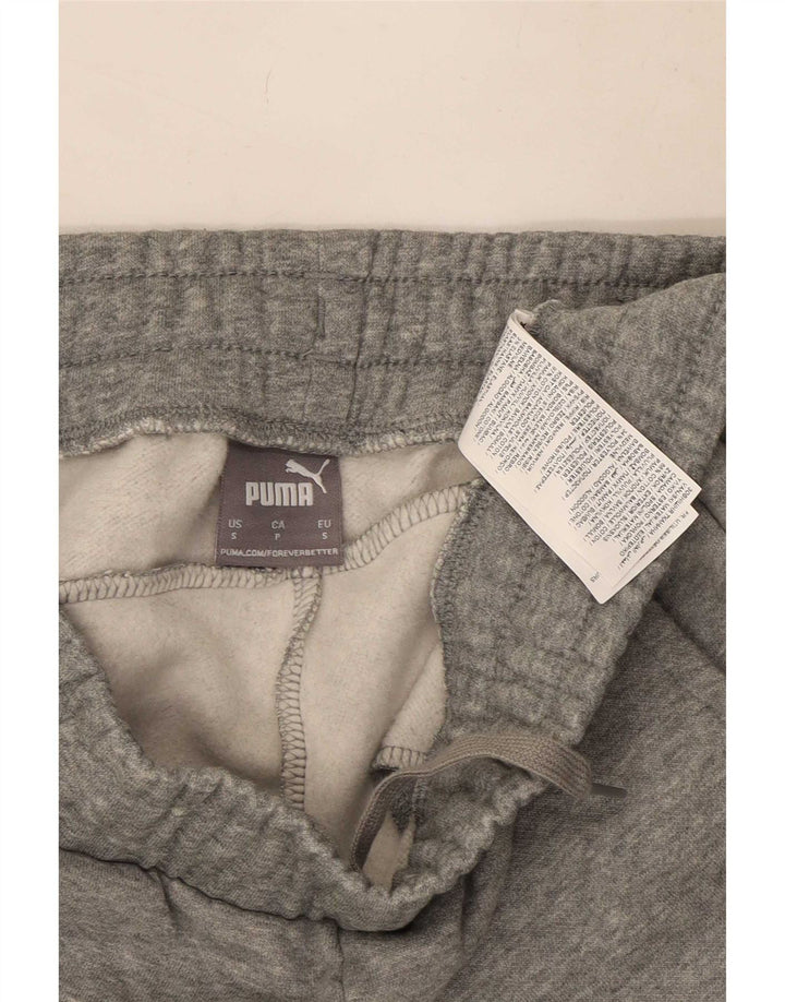 Pantaloni de trening Puma pentru bărbați Joggeri mici, gri bumbac