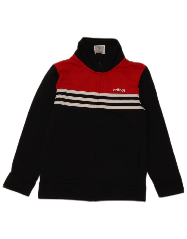 Jachetă de trening pentru băieți Adidas 5-6 ani, negru, poliester