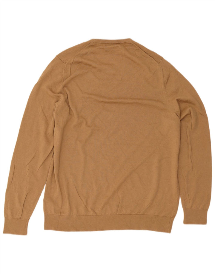 Pulover pentru bărbați Marks & Spencer Autograph cu gât turnu, 2XL, bej
