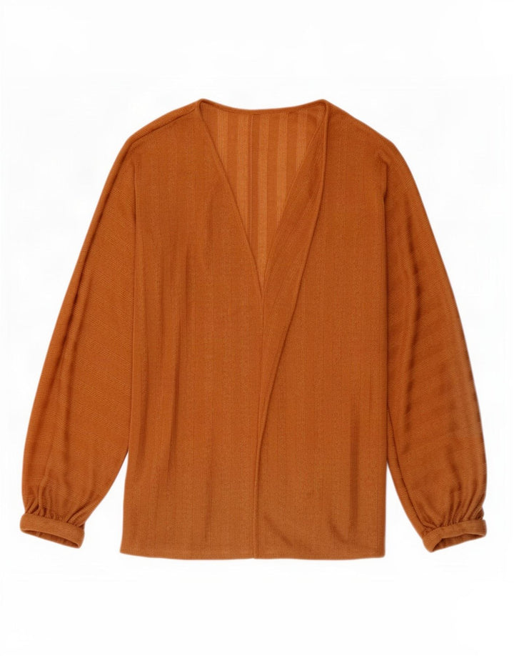 Cardigan supradimensionat pentru femei Tris UK 10 mic maro cu dungi