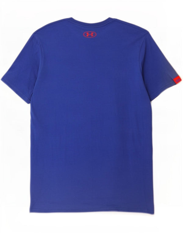 Tricou grafic Under Armour pentru bărbați Top mic, albastru, bumbac
