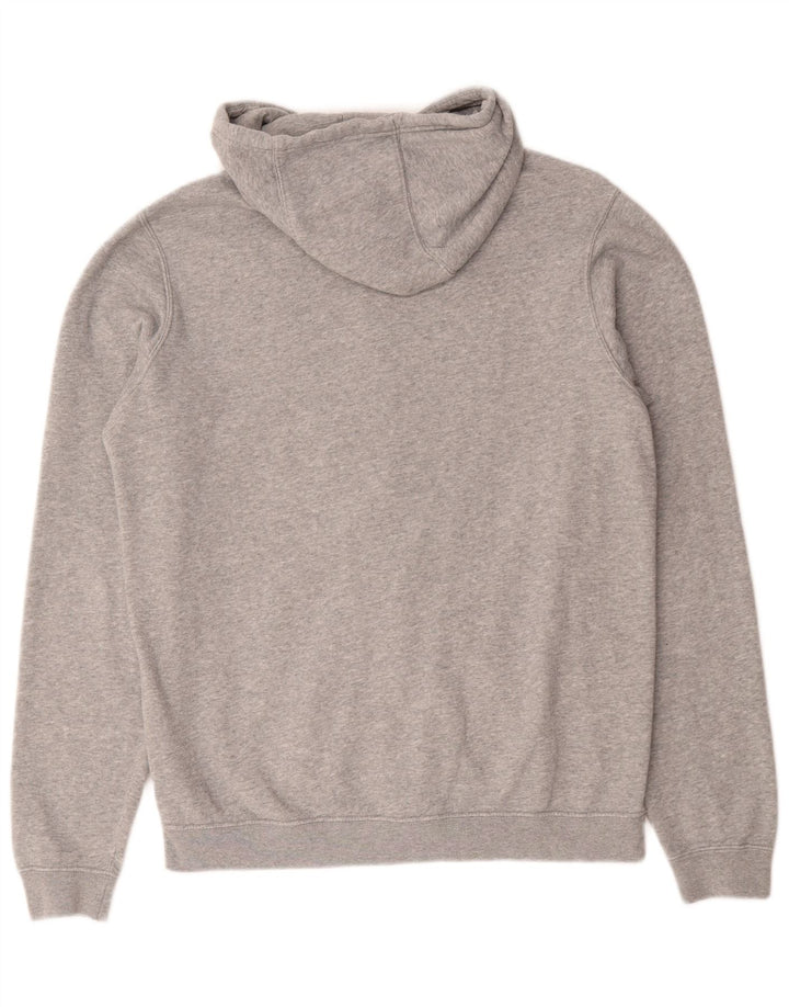 Pulover Nike pentru bărbați, cu fermoar, bumbac cu pete, gri mediu