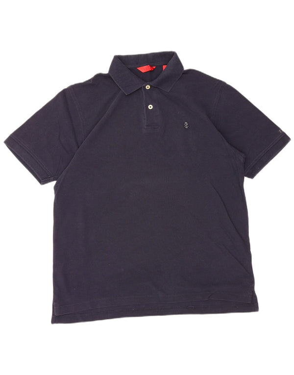 Tricou polo IZOD pentru bărbați, bumbac, albastru bleumarin mediu