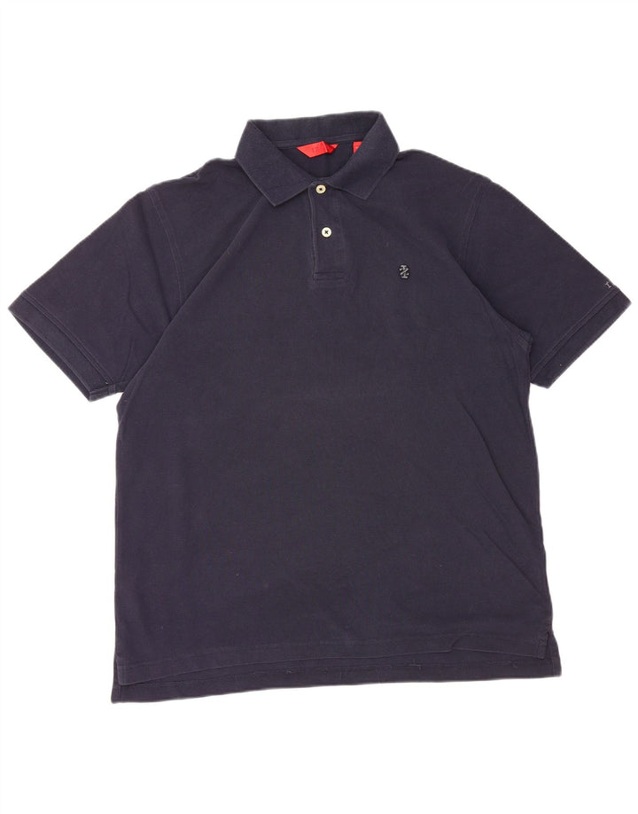 Tricou polo IZOD pentru bărbați, bumbac, albastru bleumarin mediu