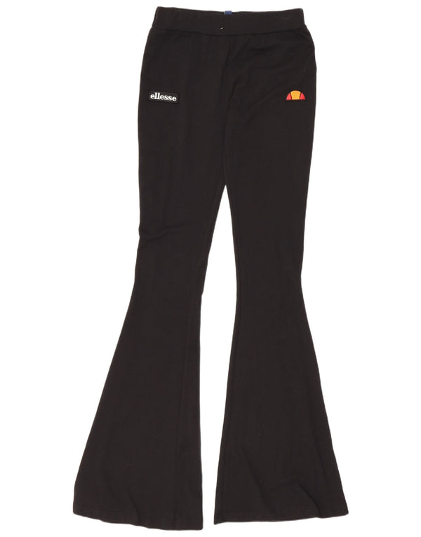 Leggings Flare Femei Ellesse UK 10 Sporturi mici din bumbac negru