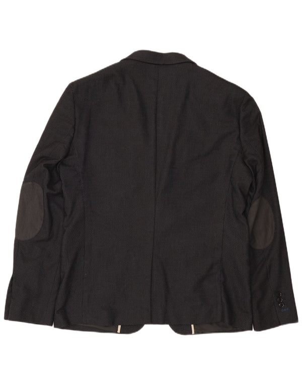 Blazer pentru bărbați Zara cu 2 nasturi EU 54 XL Negru