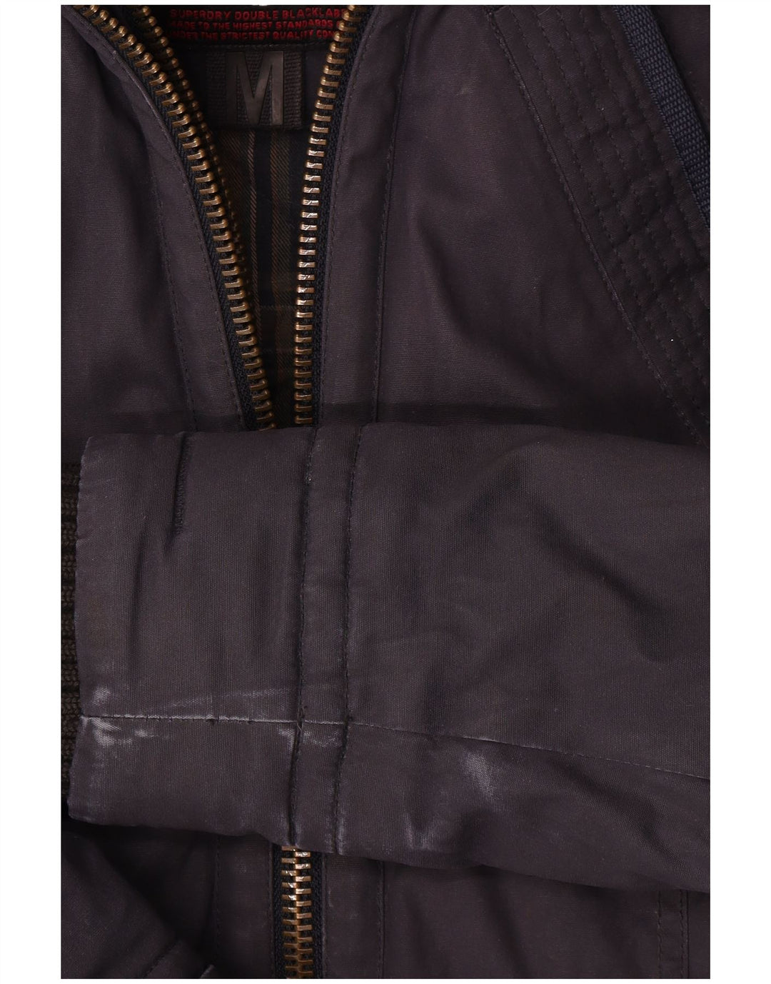 Jachetă Windbreaker pentru femei cu glugă Superdry UK 14 Medium bleumarin bumbac