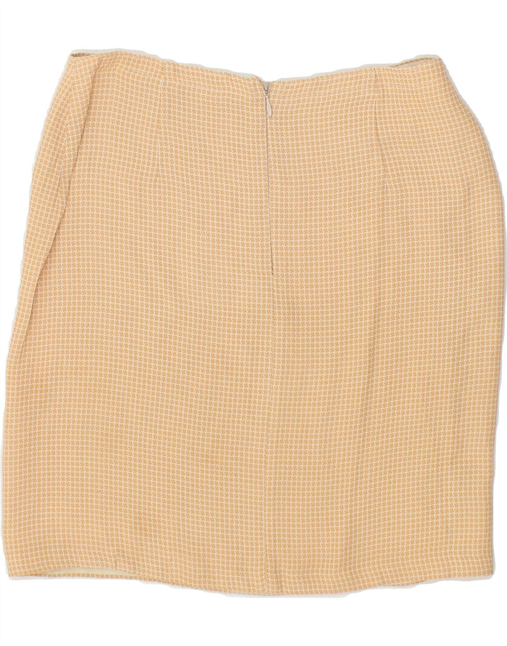 VINTAGE Womens Pencil Skirt  W28 Medium Beige Check Vintage Vintage and Second-Hand Vintage from Messina Hembry 