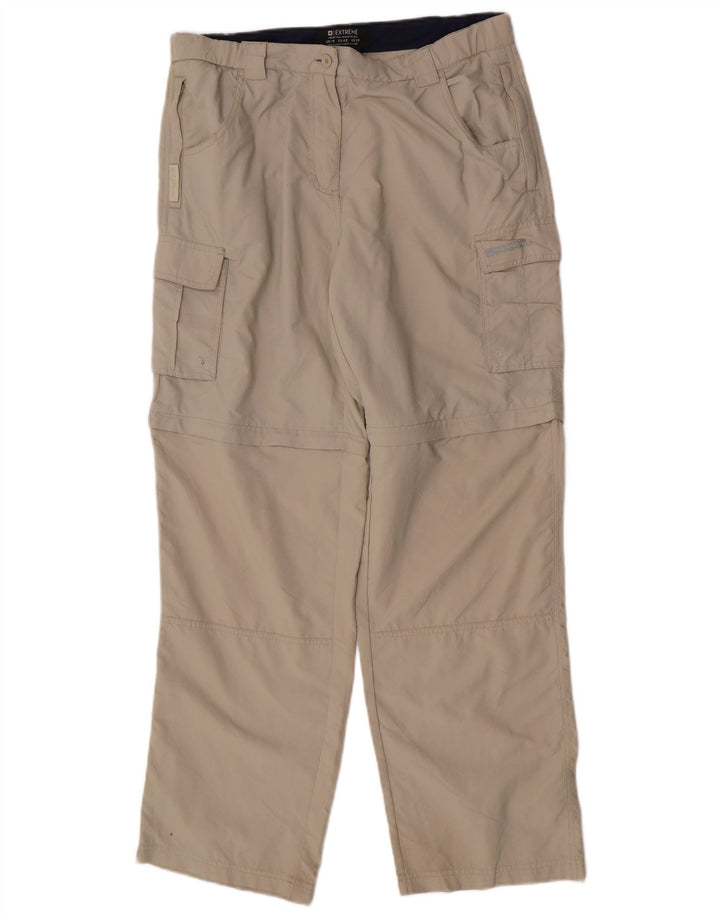 Mountain Warehouse Pantaloni cargo drepti pentru femei UK 14 Large W32 L31 Beige