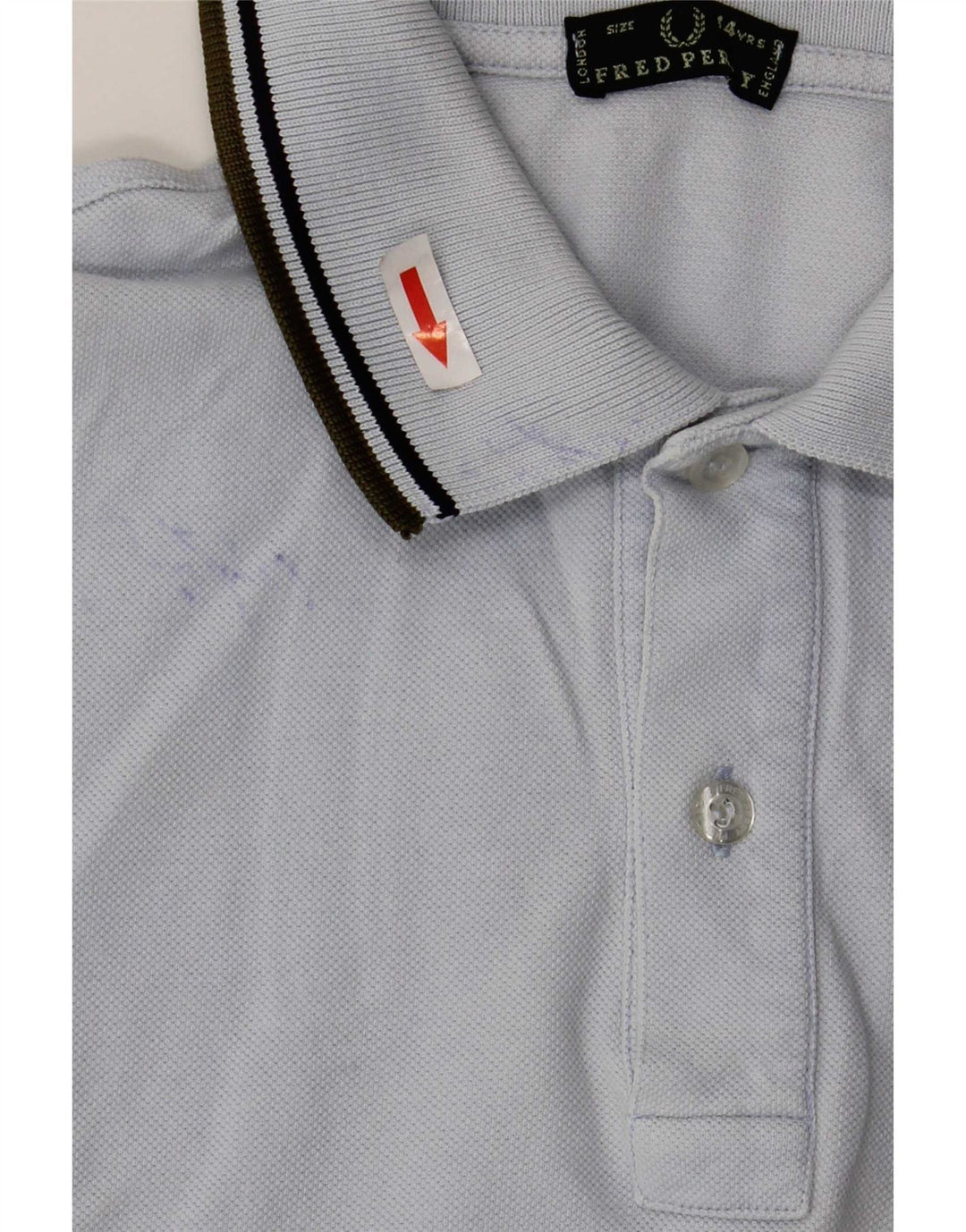 Fred Perry Băieți Polo 13-14 Ani Bumbac Albastru