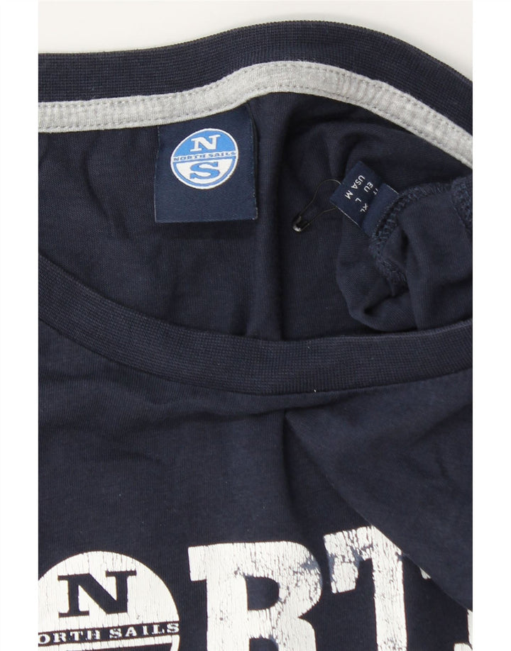 Tricou grafic pentru bărbați North Sails Top mare din bumbac bleumarin
