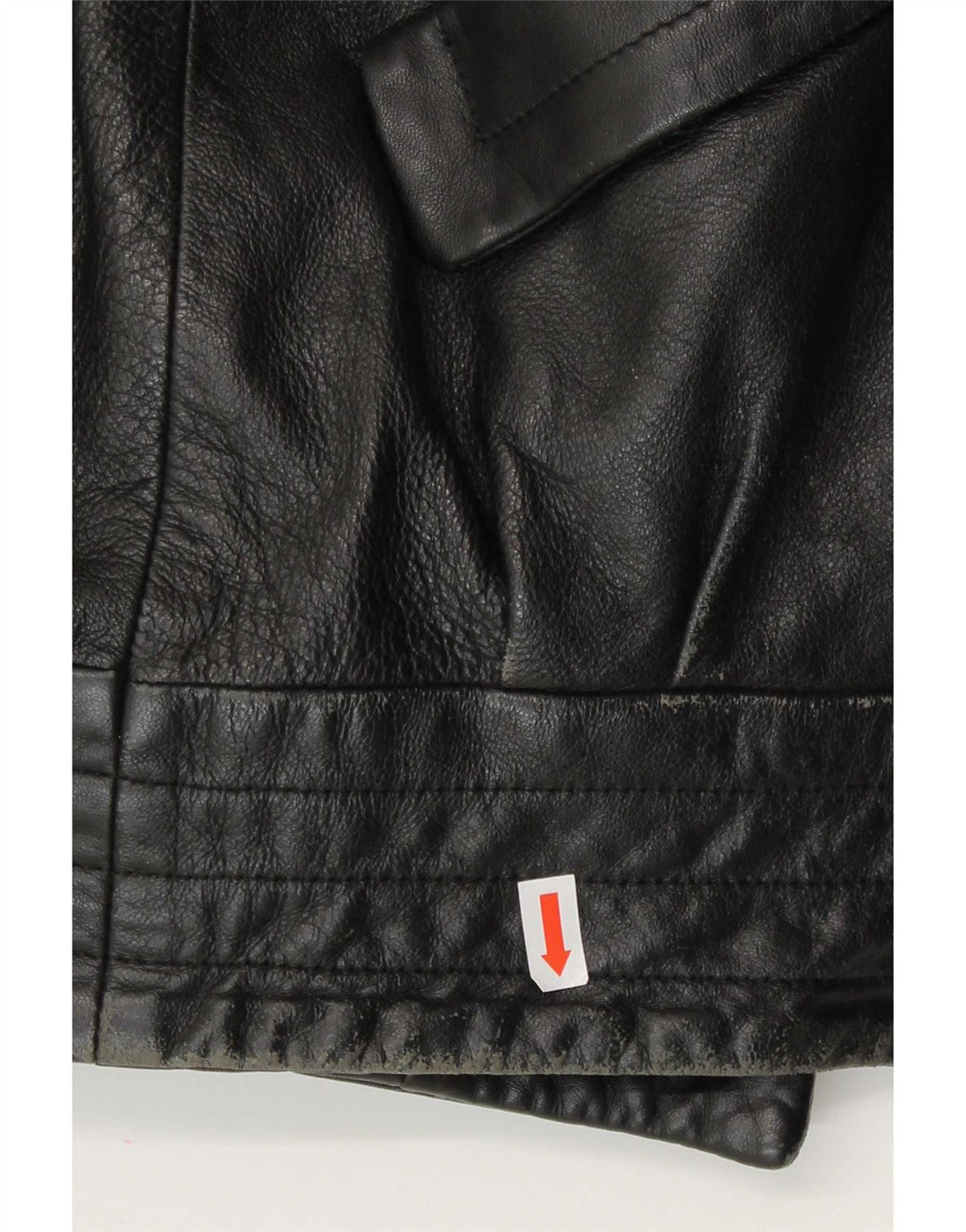 Jachetă de piele vintage pentru femei UK 14 Large Black