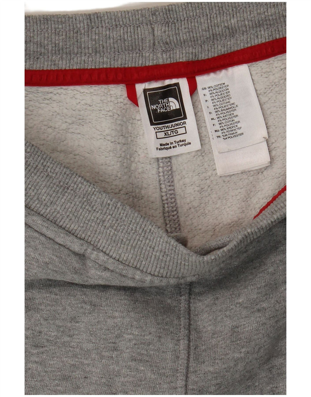 THE NORTH FACE Băieți Trening Pantaloni Joggeri 14-15 Ani XL Bumbac Gri