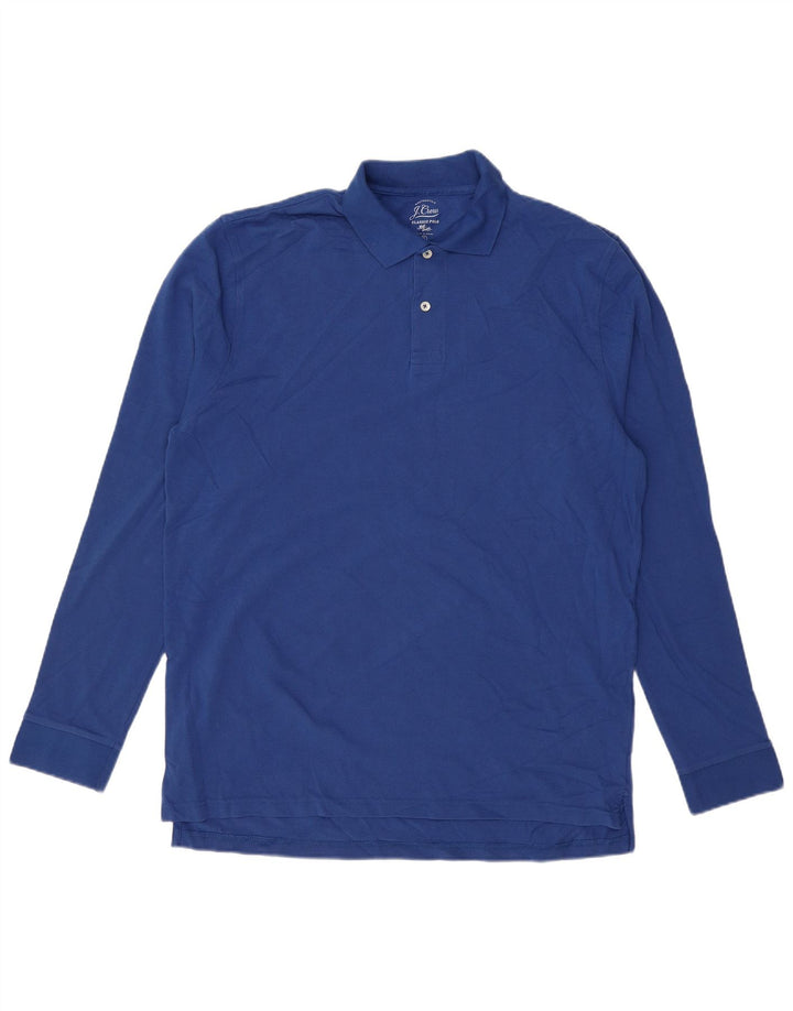 Cămașă polo cu mânecă lungă pentru bărbați J. CREW, XL, albastru, bumbac