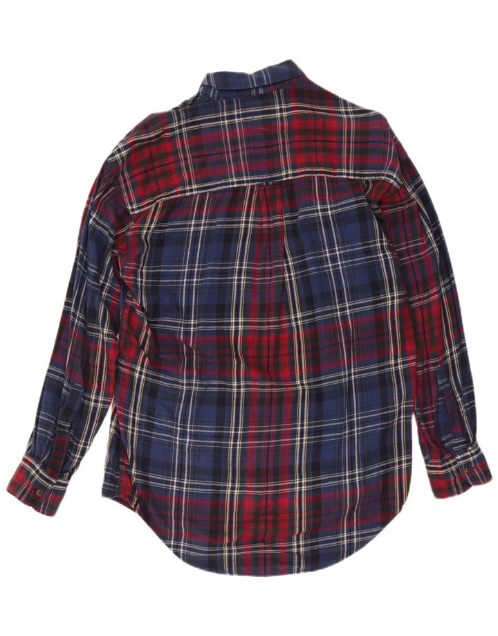 Cămașă de flanel pentru bărbați Chaps Ralph Lauren, bumbac cu carouri, albastru bleumarin mediu